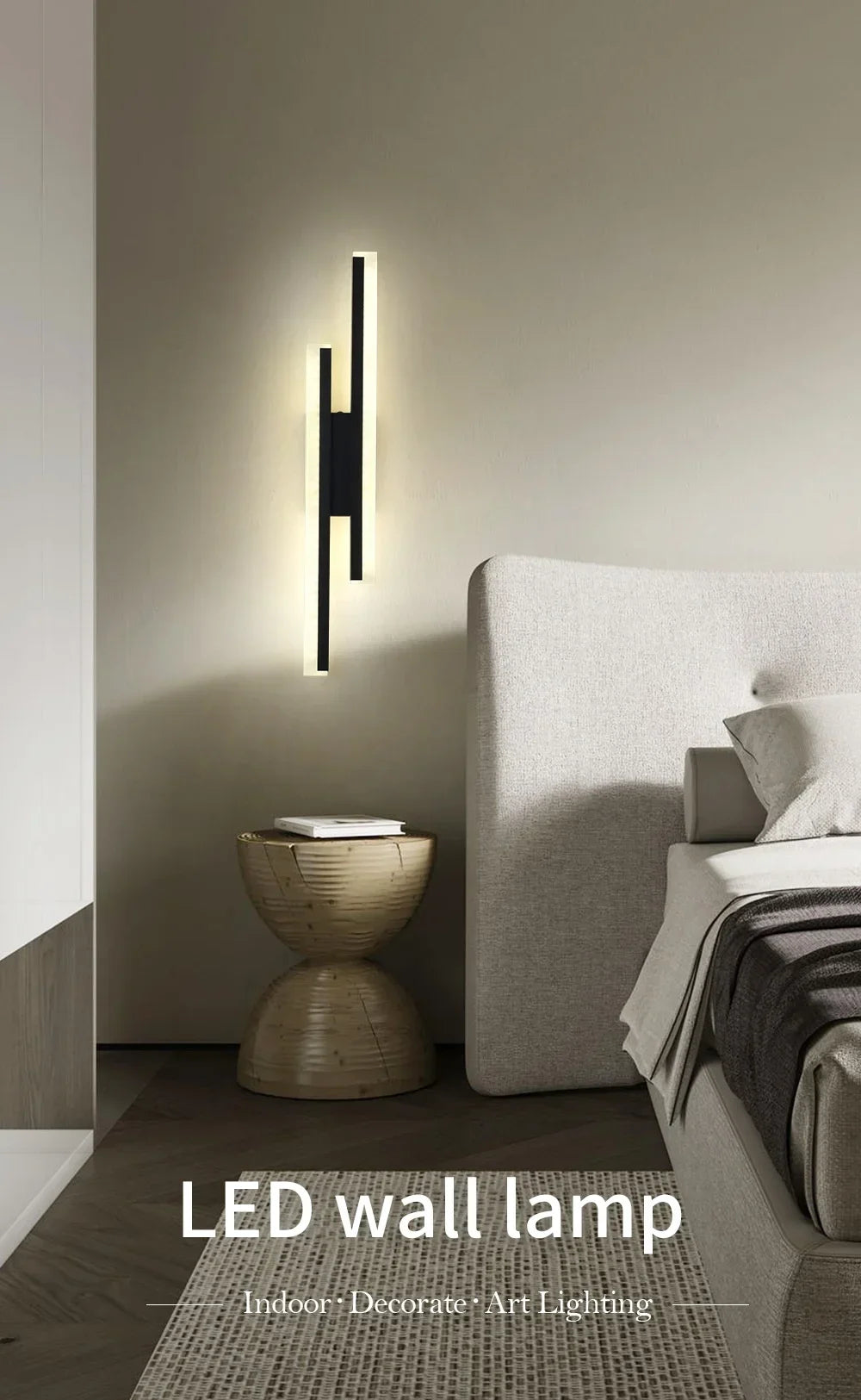 Modern LED Wall Lamp – Iron & Acrylic Sconce for Bedroom, Living Room, Hallway & Foyer.