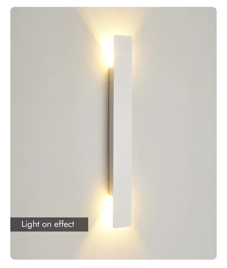 LED Outdoor Wall Lamp – Waterproof Up & Down Light for Courtyard, Corridor & Staircase