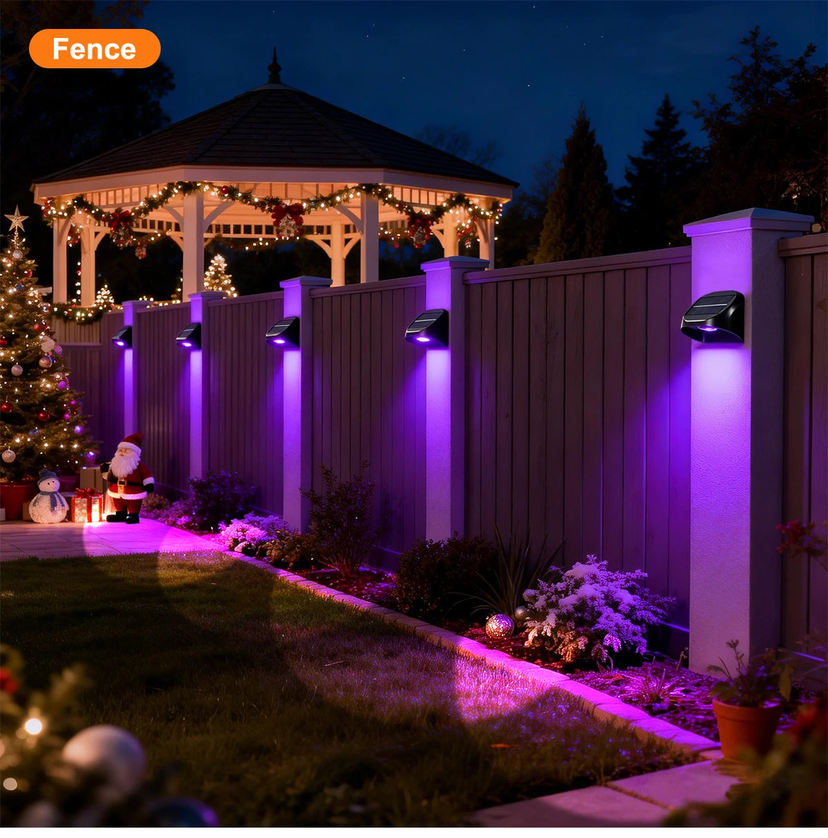 House Number Lamp with Auto On/Off RGB Color Changing