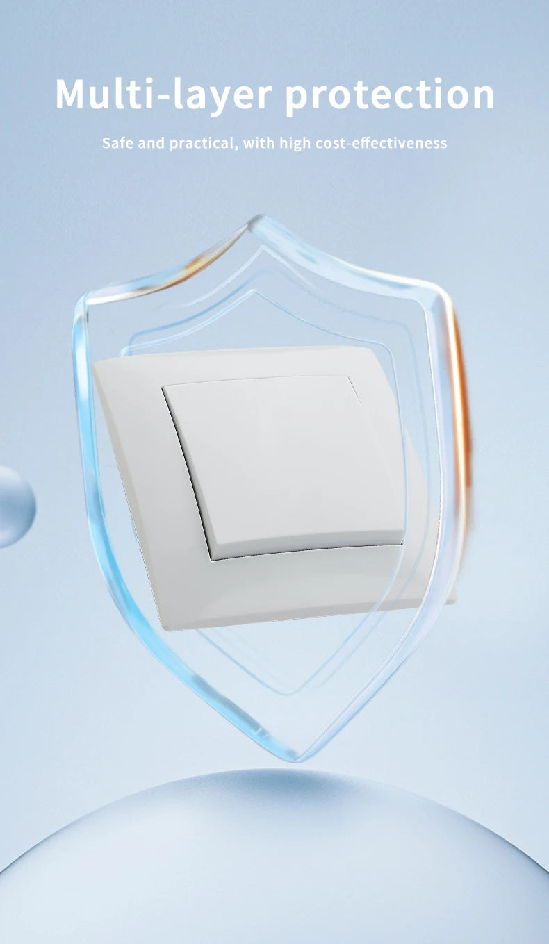 White Rocker Light Switch –  Flame Retardant | Ducent Decor.