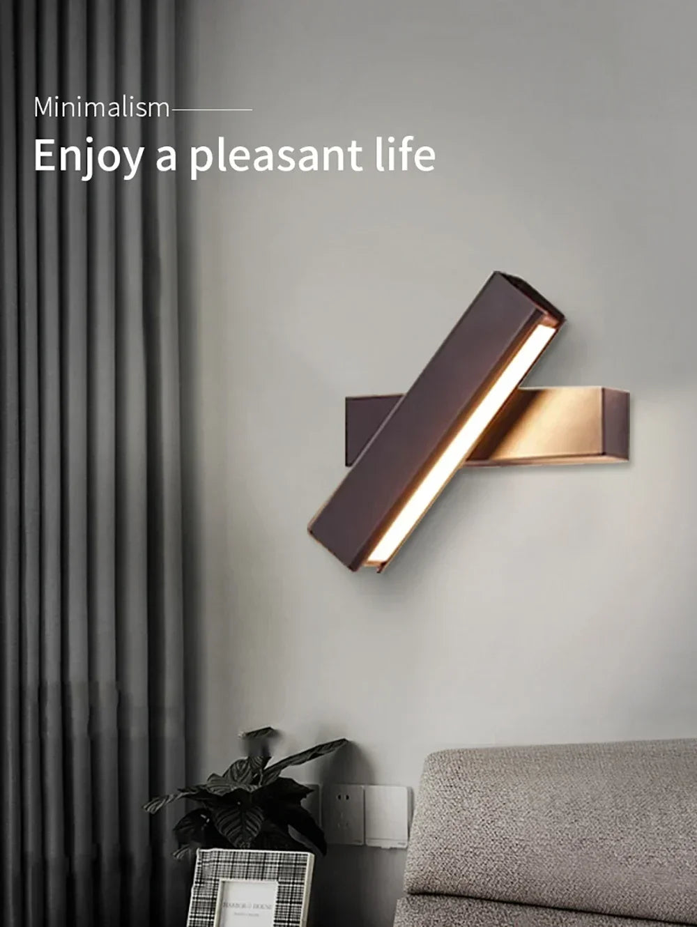 350° Rotatable Indoor LED Wall Sconce