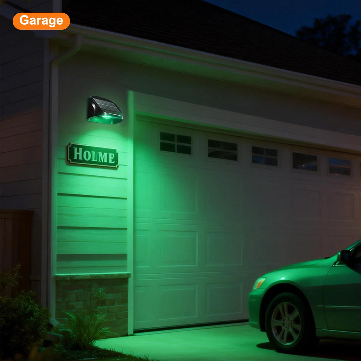 House Number Lamp with Auto On/Off RGB Color Changing
