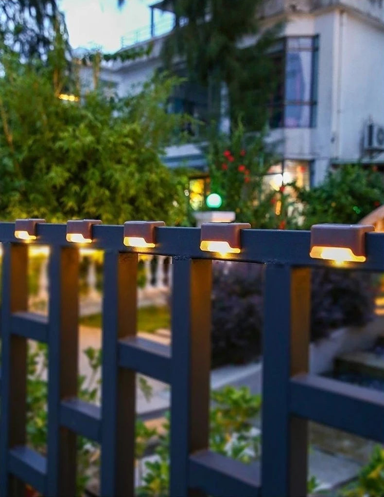 4-Pack Solar LED Garden Lights | For Outdoor Deck & Stair