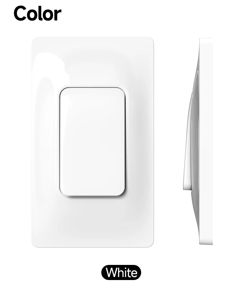 Self-Powered Kinetic Wireless Switch – No Battery, Waterproof, US Style Panel, Dual Control.