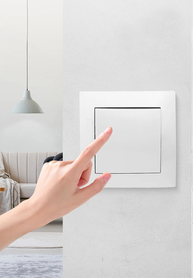 White Rocker Light Switch –  Flame Retardant | Ducent Decor.