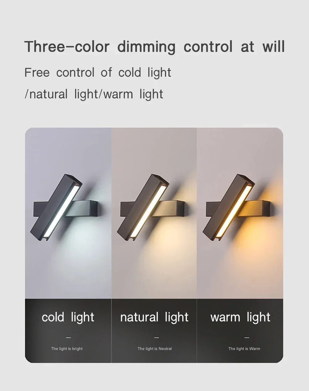 350° Rotatable Indoor LED Wall Sconce