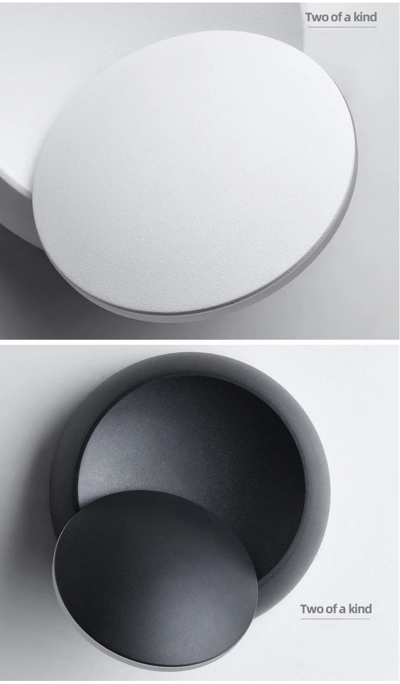 LED Modern Wall Lamp - 350° Rotatable Wall Sconce for Bedside, Corridor & Garden.