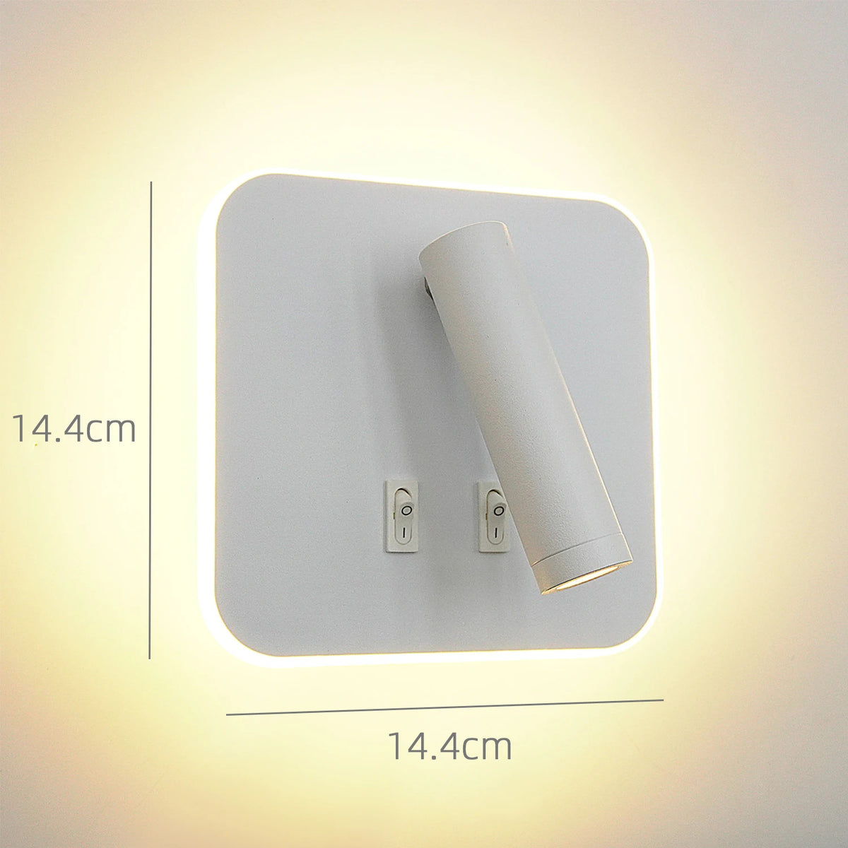 LED Wall Sconce - 350° Swivel Up Down Light, Aluminum Alloy Wall Light for Bedside, Corridor & Garden.