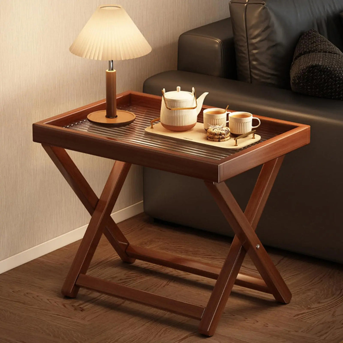 Foldable Coffee Table – Sturdy Wood Frame, Quick Setup for Indoor, Outdoor & Camping Use.