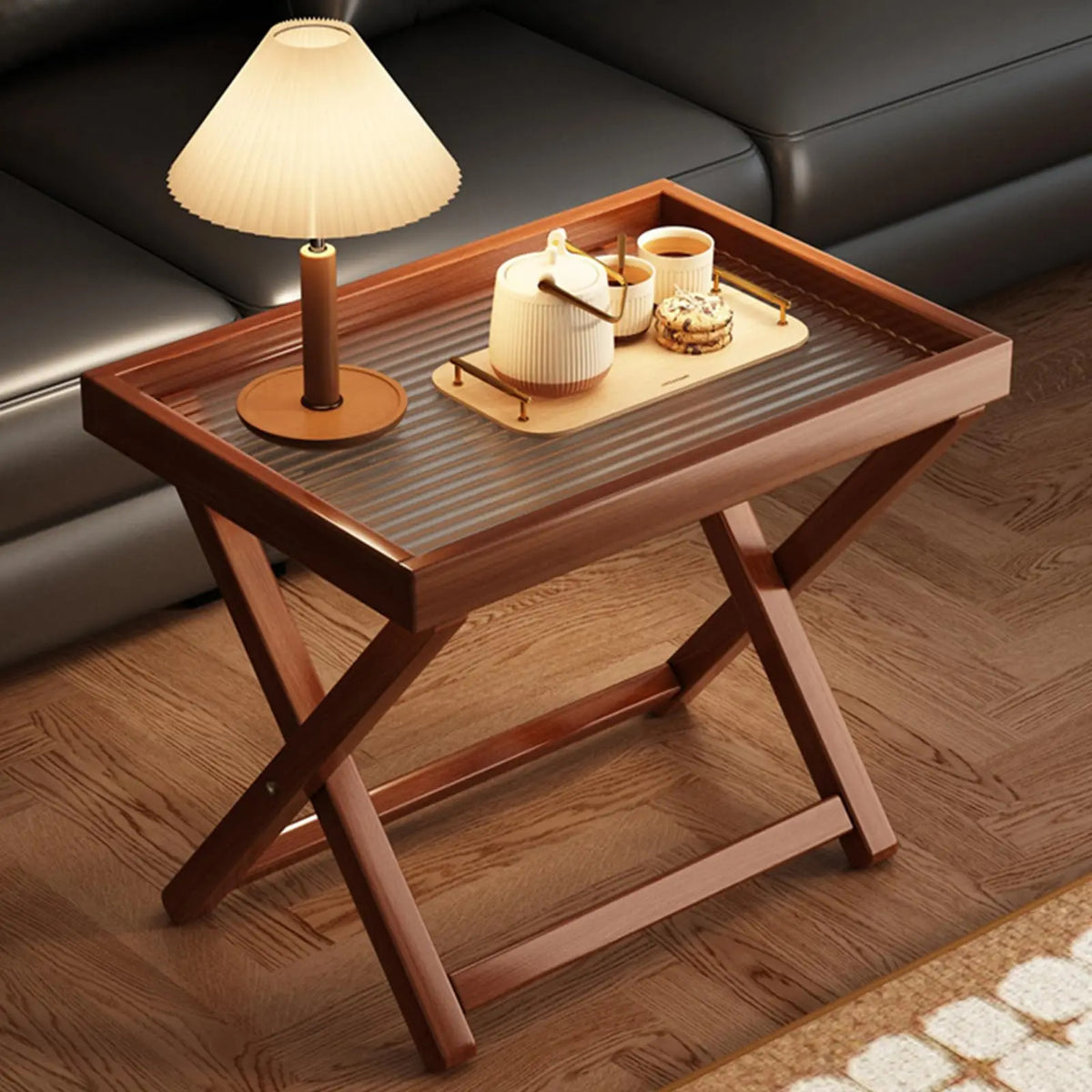 Foldable Coffee Table – Sturdy Wood Frame, Quick Setup for Indoor, Outdoor & Camping Use.
