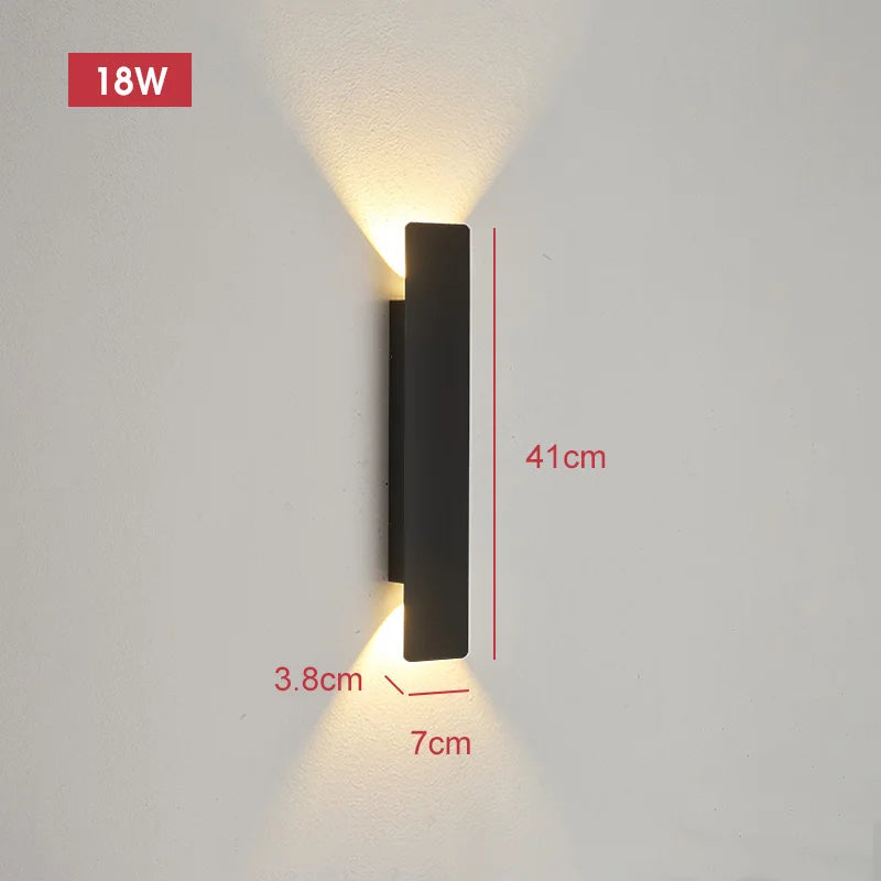 LED Outdoor Wall Lamp – Waterproof Up & Down Light for Courtyard, Corridor & Staircase