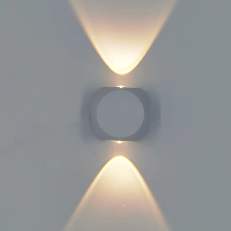 Nordic LED Wall Lamp - Waterproof Up Down Aluminum Sconce for Stairs & Outdoor.