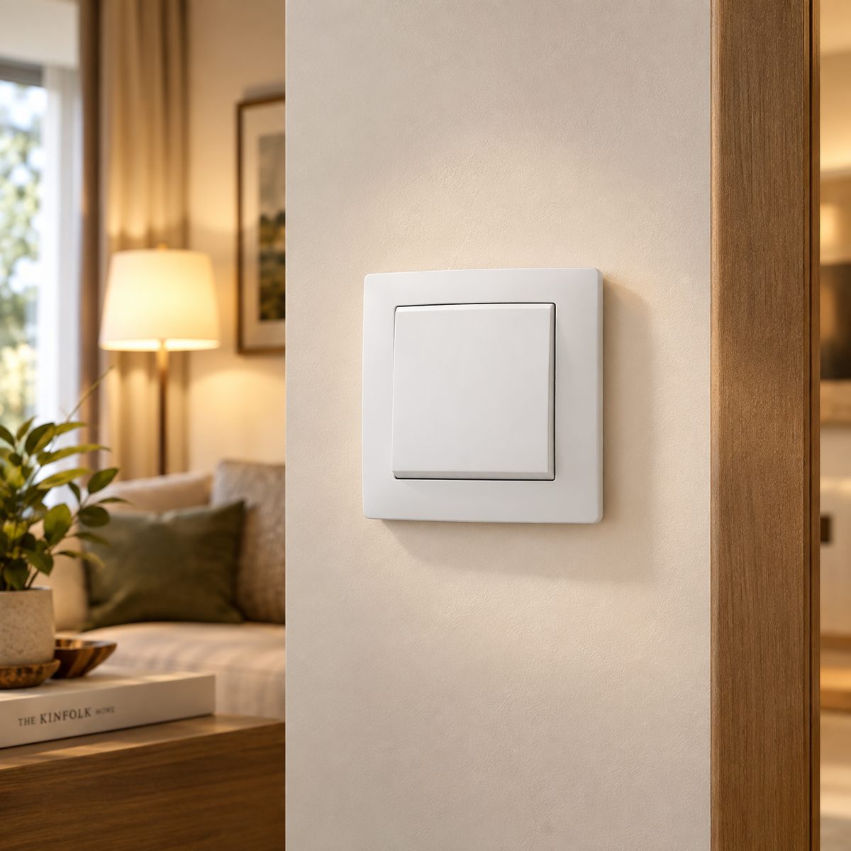 White Rocker Light Switch –  Flame Retardant | Ducent Decor.
