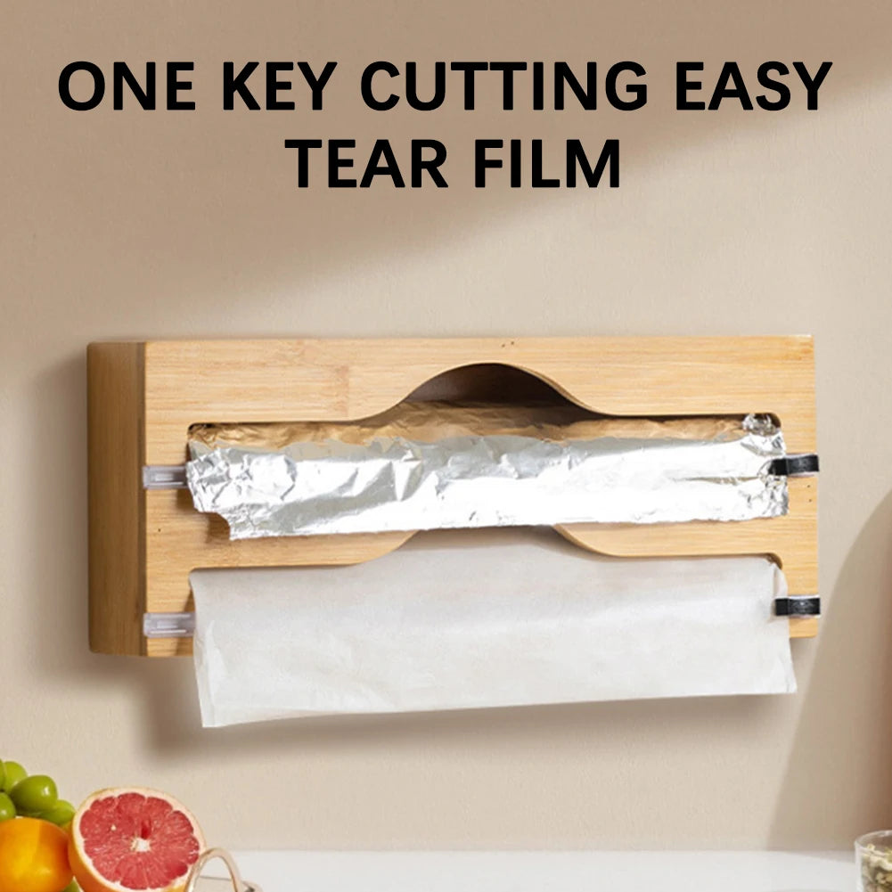Foil & Cling Film Dispenser with Safe Slide Cutter