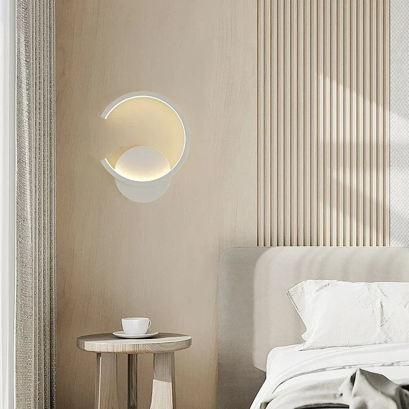 Nordic LED Wall Sconce | Black, White & Gold Accent Light – Ducent Decor,