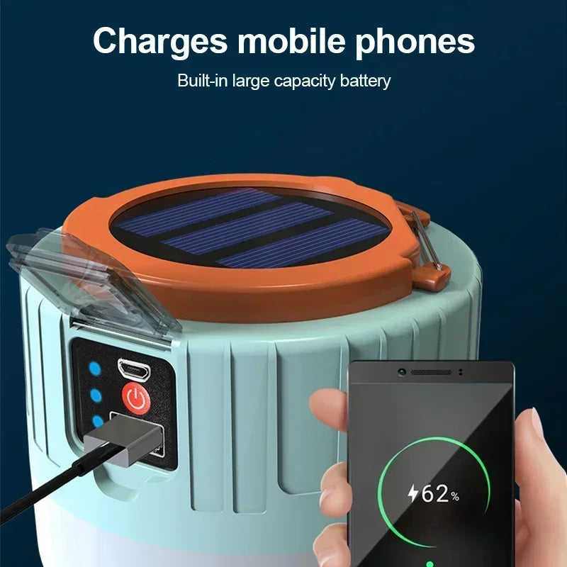 Camping Lantern with Remote Control - Rechargeable Power Bank
