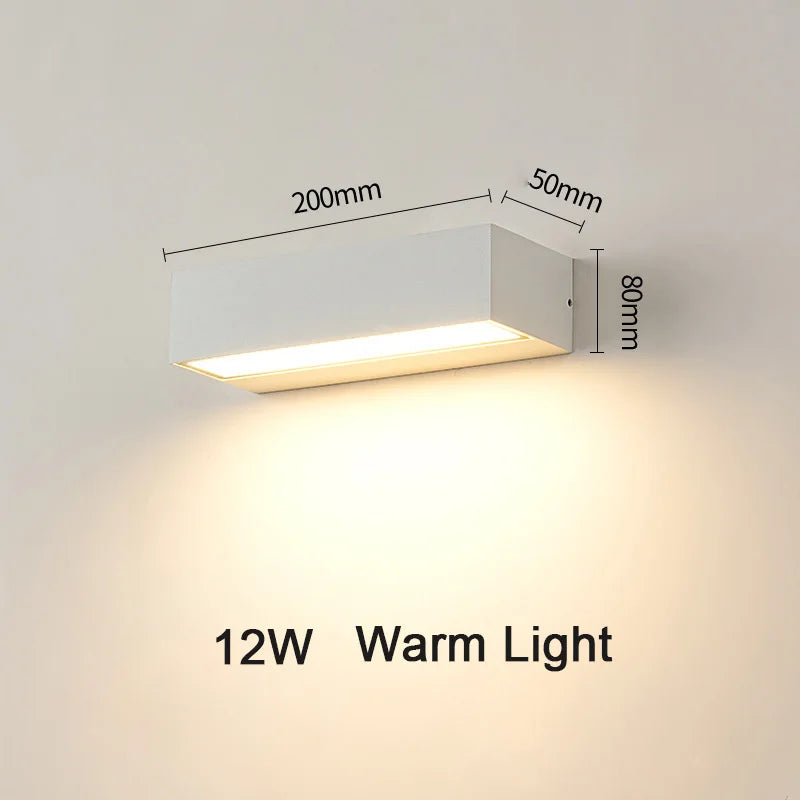 Outdoor Wall Light – Waterproof Exterior Sconce for Balcony, Porch, Yard & Garden Gate.