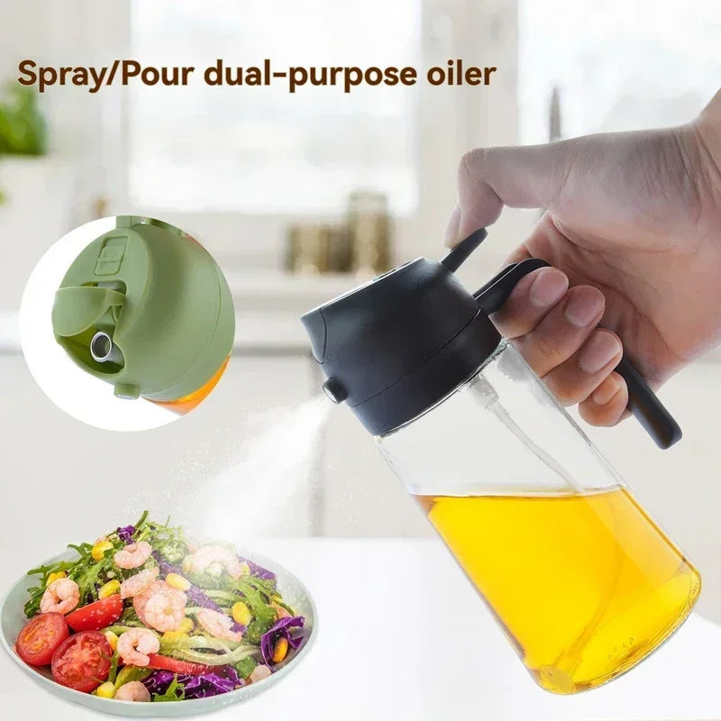 2-in-1 Oil Dispenser & Sprayer For Cooking