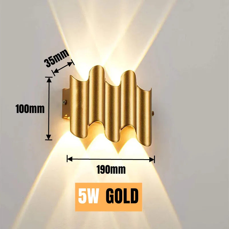 LED Outdoor Wall Lamp – Waterproof Up/Down Porch & Garden Light.