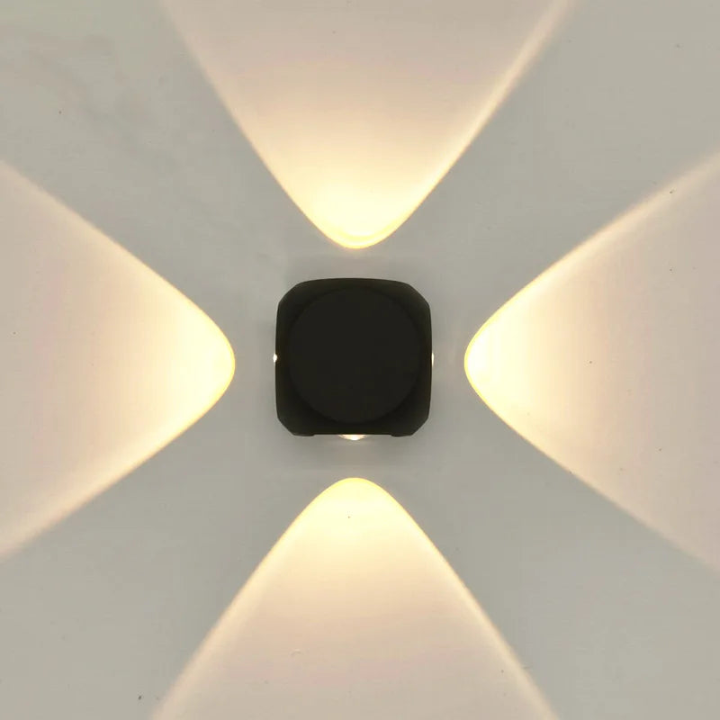 Nordic LED Wall Lamp - Waterproof Up Down Aluminum Sconce for Stairs & Outdoor.