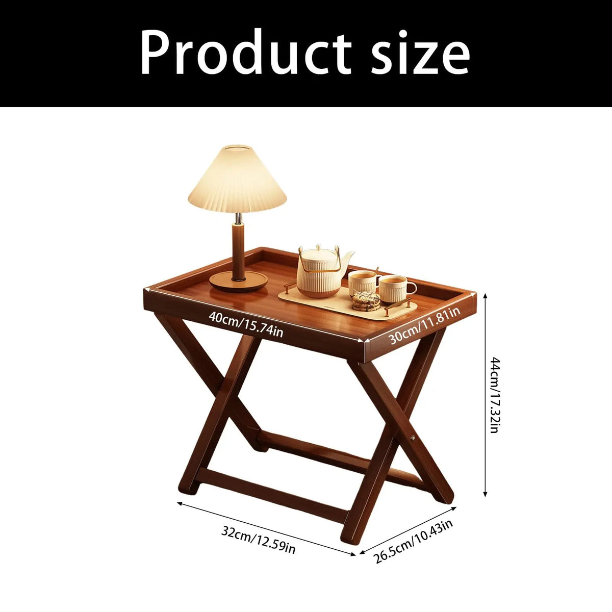 Foldable Coffee Table – Sturdy Wood Frame, Quick Setup for Indoor, Outdoor & Camping Use.
