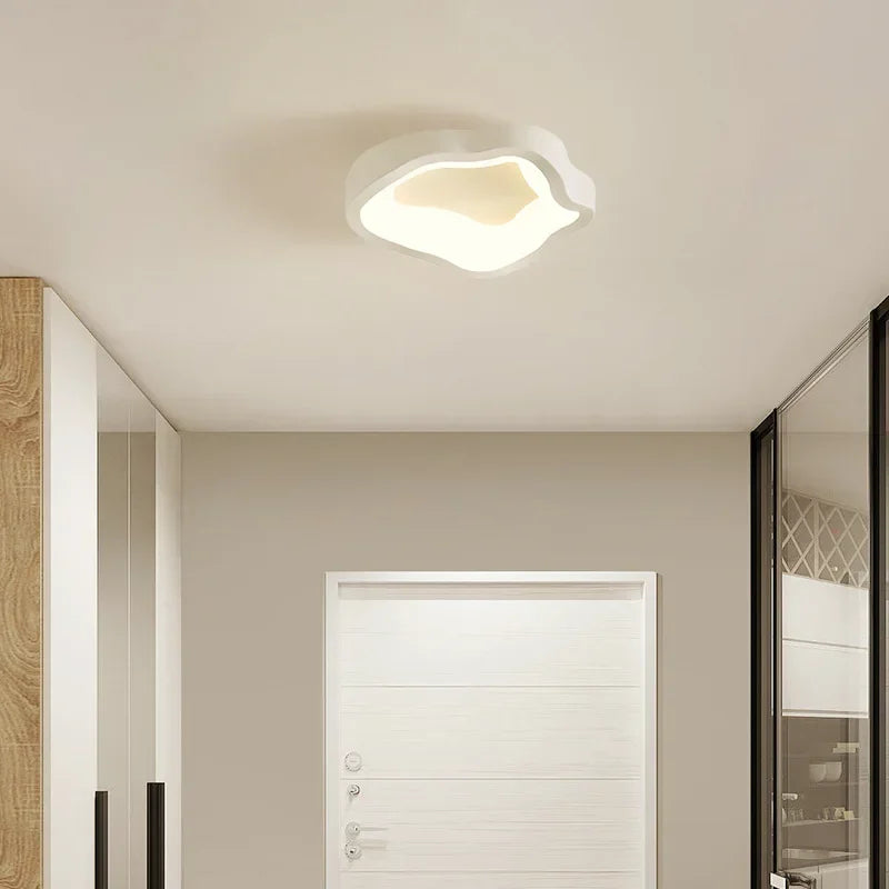 Nordic LED Ceiling Light with Touch On/Off Switch | Modern Geometric Chandelier for Living Room, Dining, Bedroom & Corridor.