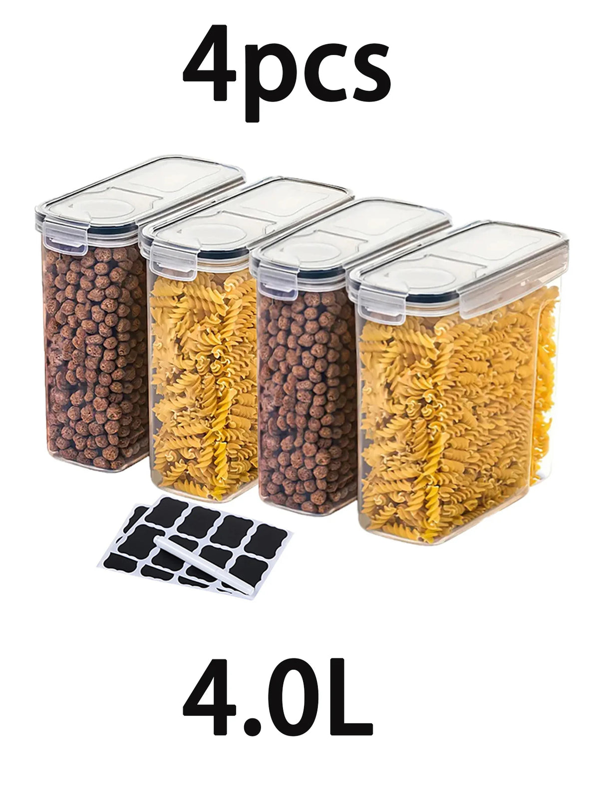 Food Storage Containers with Lids - 4pcs