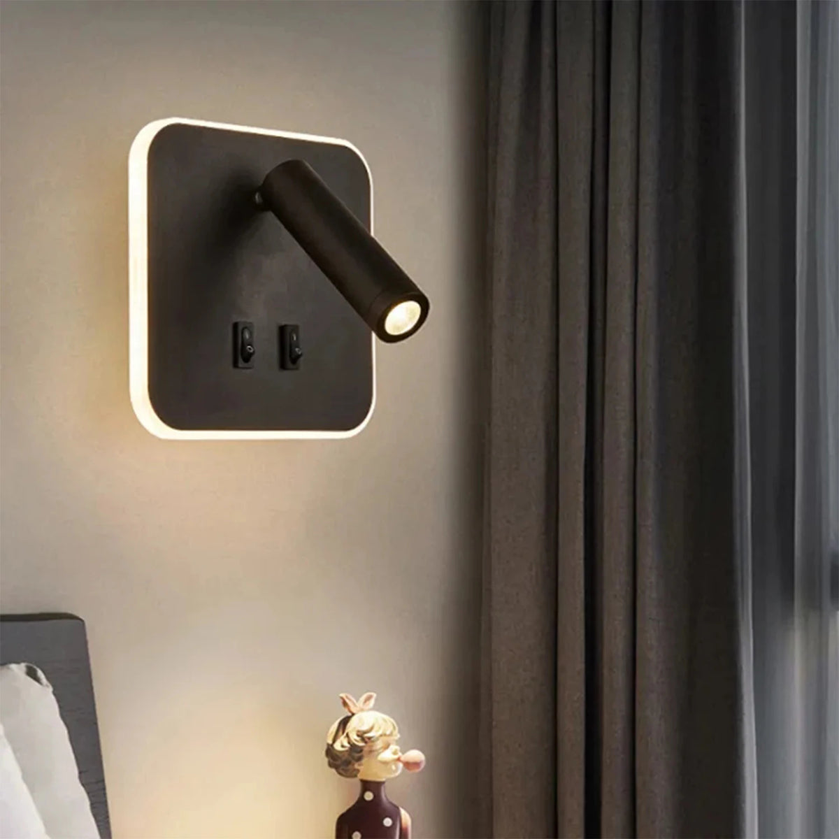 LED Wall Sconce - 350° Swivel Up Down Light, Aluminum Alloy Wall Light for Bedside, Corridor & Garden.