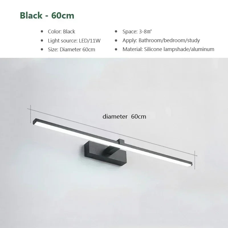 LED Aluminum Wall Lamp – Line Sconce for Bedroom & Indoor Lighting.