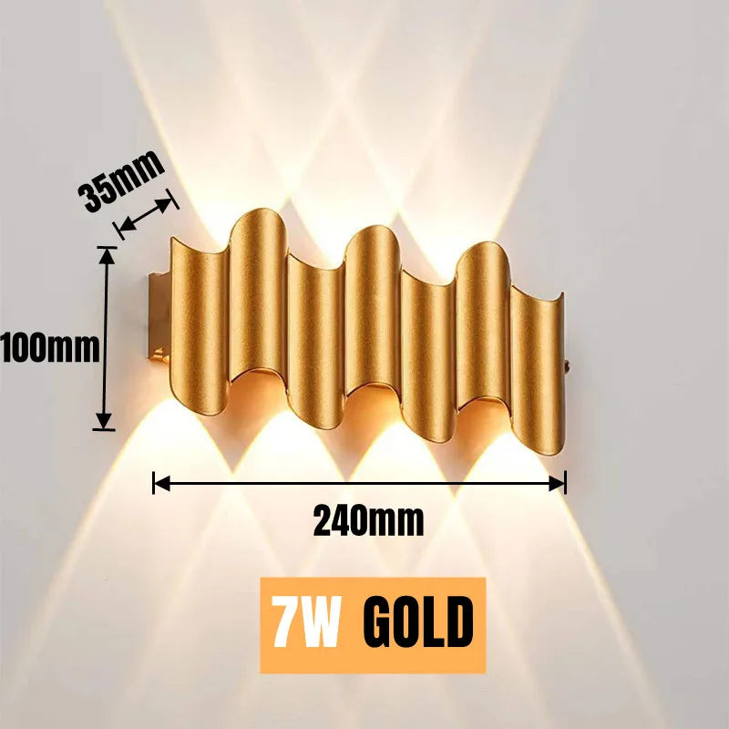 LED Outdoor Wall Lamp – Waterproof Up/Down Porch & Garden Light.
