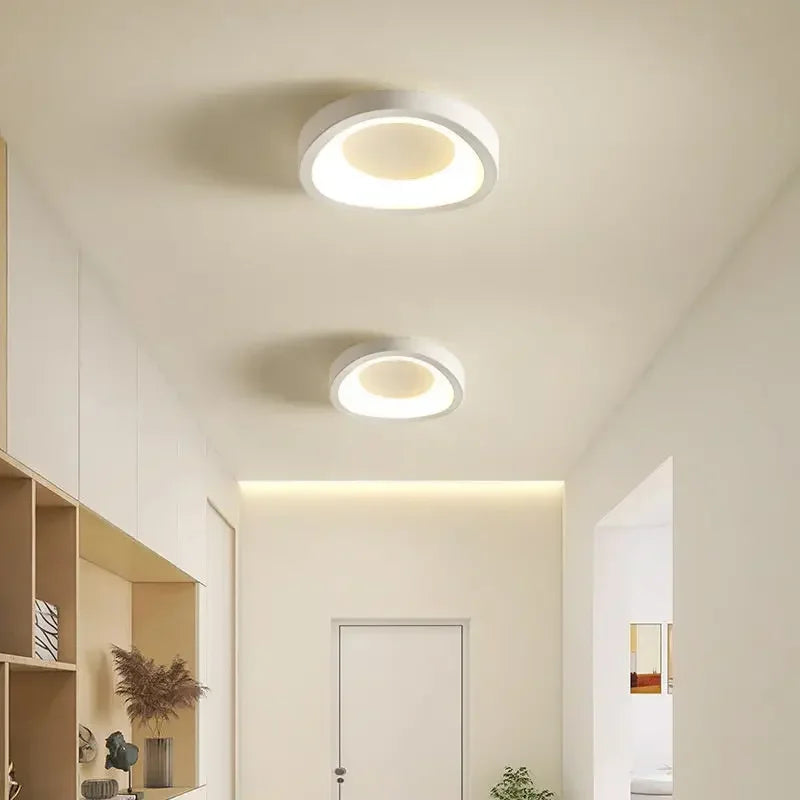 Nordic LED Ceiling Light with Touch On/Off Switch | Modern Geometric Chandelier for Living Room, Dining, Bedroom & Corridor.
