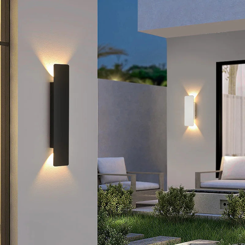LED Outdoor Wall Lamp – Waterproof Up & Down Light for Courtyard, Corridor & Staircase