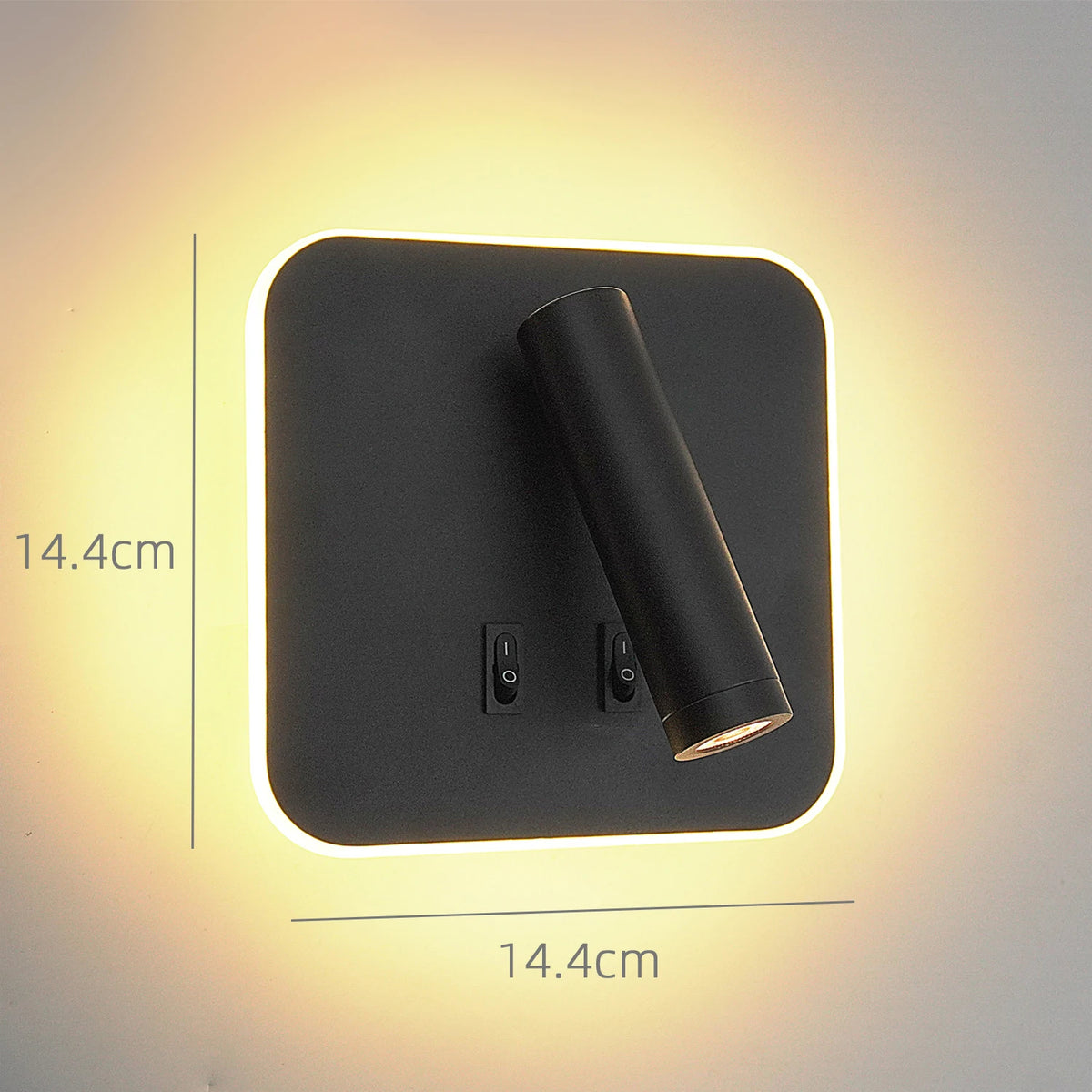 LED Wall Sconce - 350° Swivel Up Down Light, Aluminum Alloy Wall Light for Bedside, Corridor & Garden.
