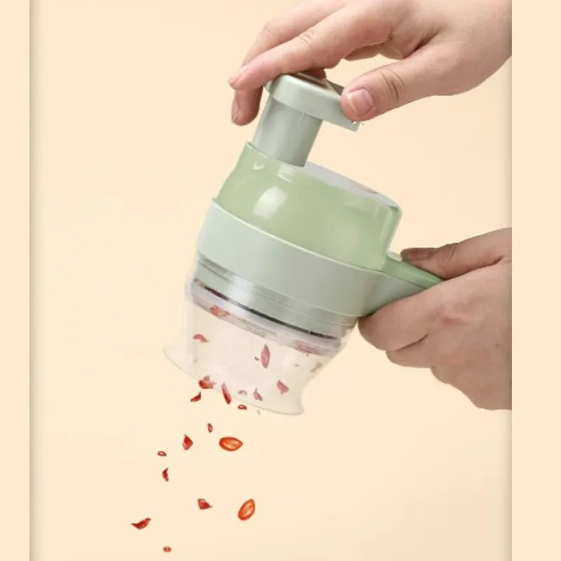 Electric Vegetable Cutter 4-in-1 Wireless Food Chopper
