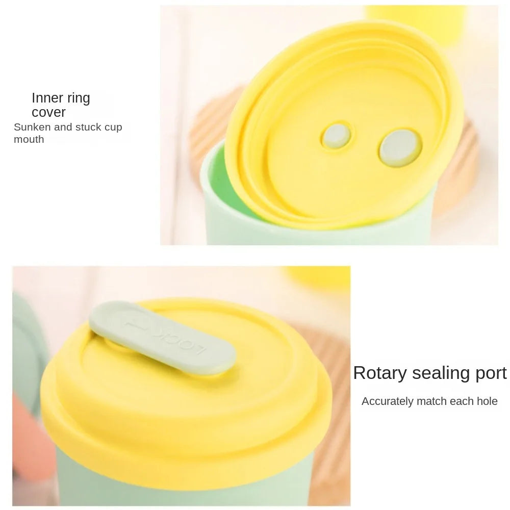 Silicone Water Cup with Straw - Portable Sport Bottle