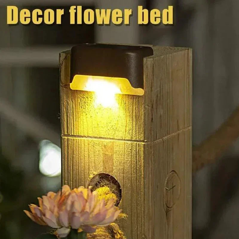 4-Pack Solar LED Garden Lights | For Outdoor Deck & Stair