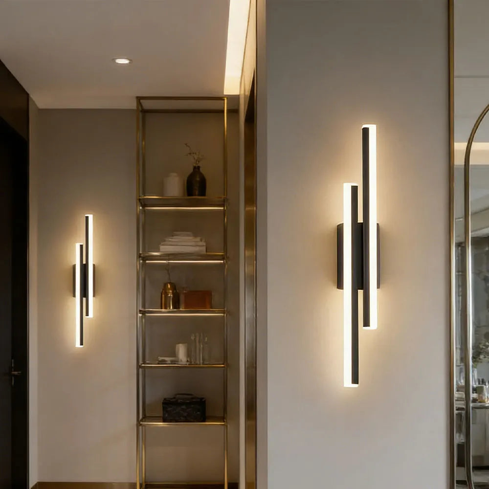 Modern LED Wall Lamp – Iron & Acrylic Sconce for Bedroom, Living Room, Hallway & Foyer.