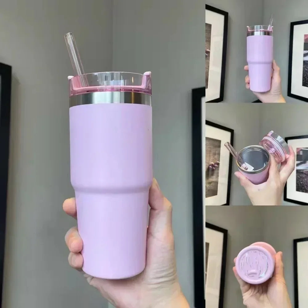 Stainless Steel Insulated Cup with Straw