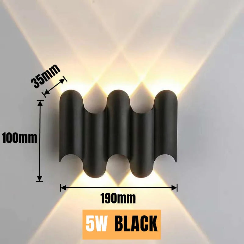 LED Outdoor Wall Lamp – Waterproof Up/Down Porch & Garden Light.