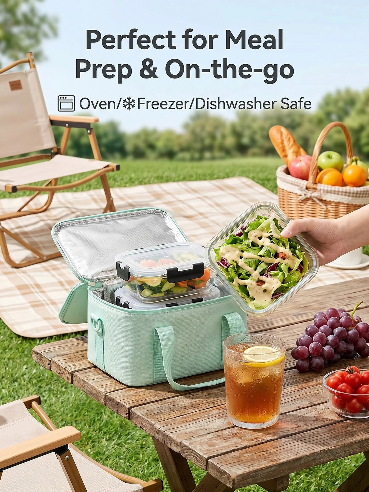 Multi-Size Storage Container Kit with Snap Lock Lids
