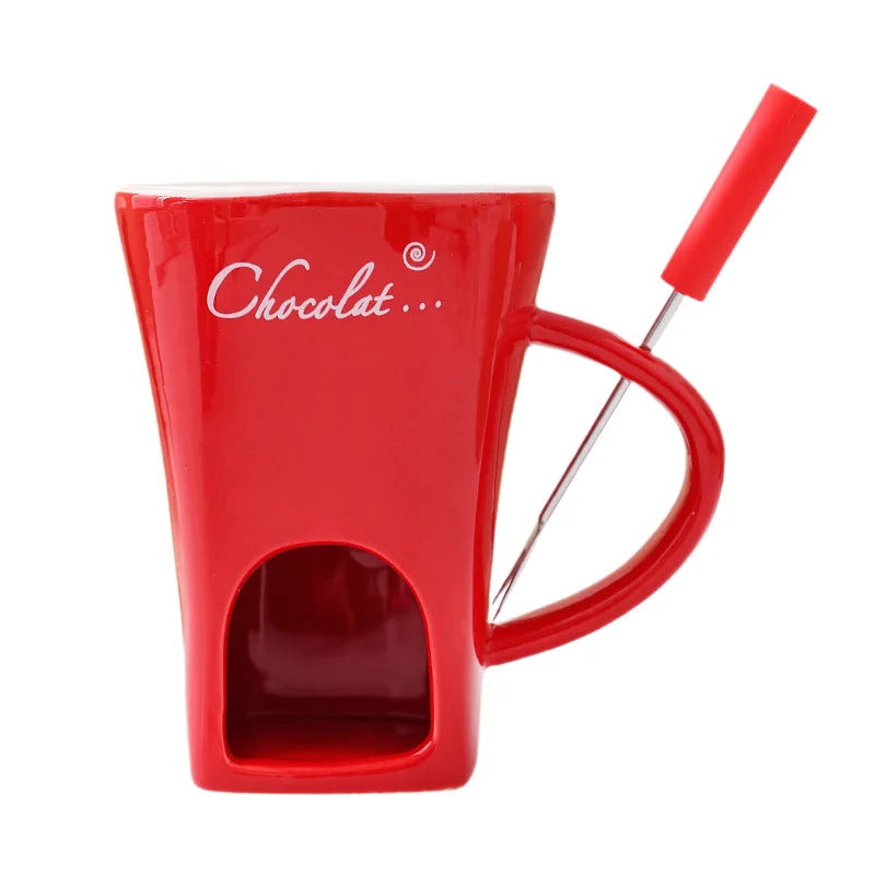 Chocolate Melting Fondue Mug with Fork