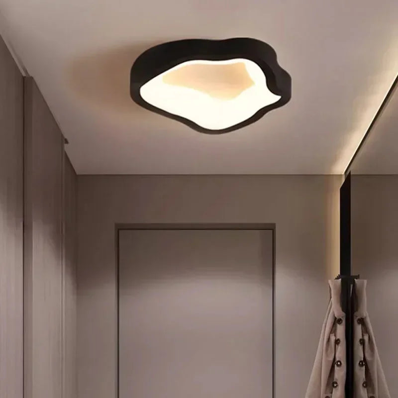 Nordic LED Ceiling Light with Touch On/Off Switch | Modern Geometric Chandelier for Living Room, Dining, Bedroom & Corridor.