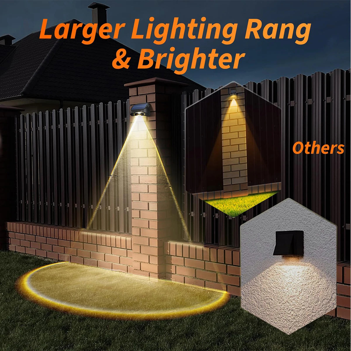House Number Lamp with Auto On/Off RGB Color Changing