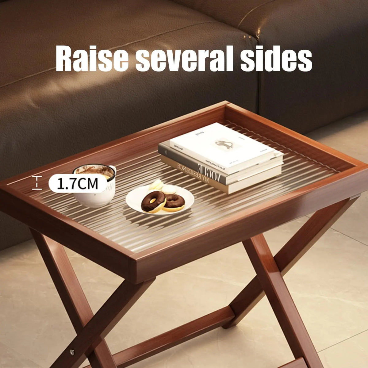 Foldable Coffee Table – Sturdy Wood Frame, Quick Setup for Indoor, Outdoor & Camping Use.