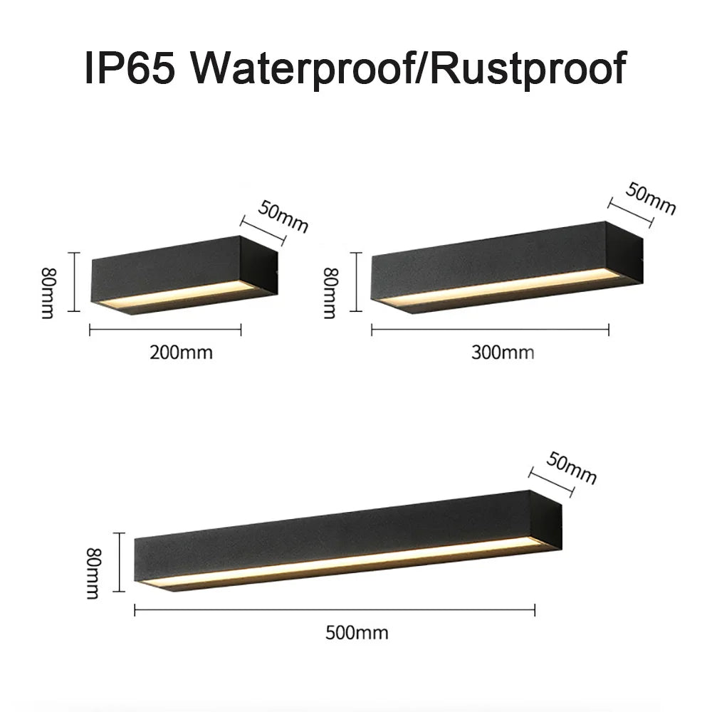 Outdoor Wall Light – Waterproof Exterior Sconce for Balcony, Porch, Yard & Garden Gate.