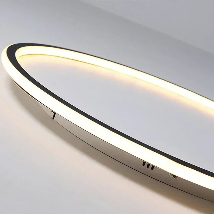 Modern Round LED Ceiling Light with Remote Control | Dimmable Chandelier for Living Room & Bedroom, Warm White/Daylight.