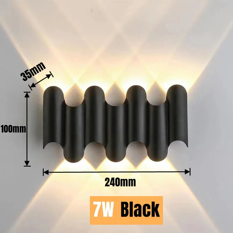 LED Outdoor Wall Lamp – Waterproof Up/Down Porch & Garden Light.
