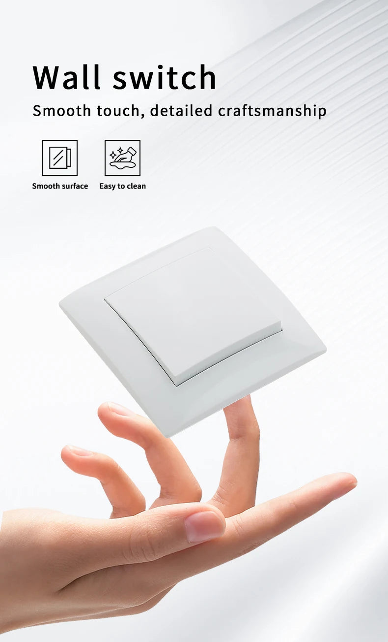 White Rocker Light Switch –  Flame Retardant | Ducent Decor.