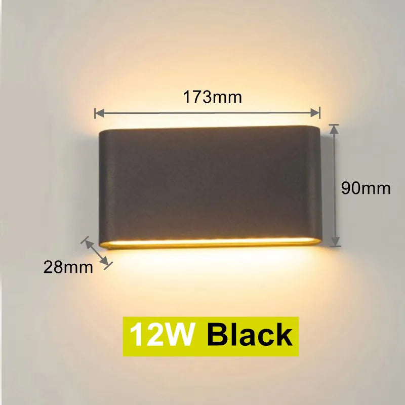 Outdoor LED Wall Lamp– Waterproof Aluminum Wall Light for Garden & Stairs.