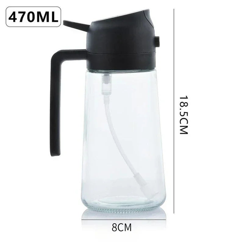 2-in-1 Oil Dispenser & Sprayer For Cooking